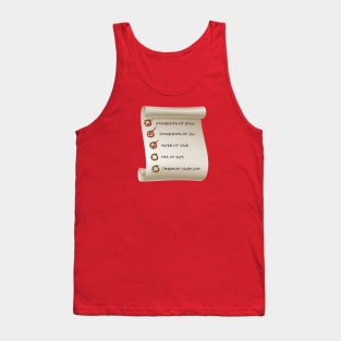 Grinch Christmas List Tank Top